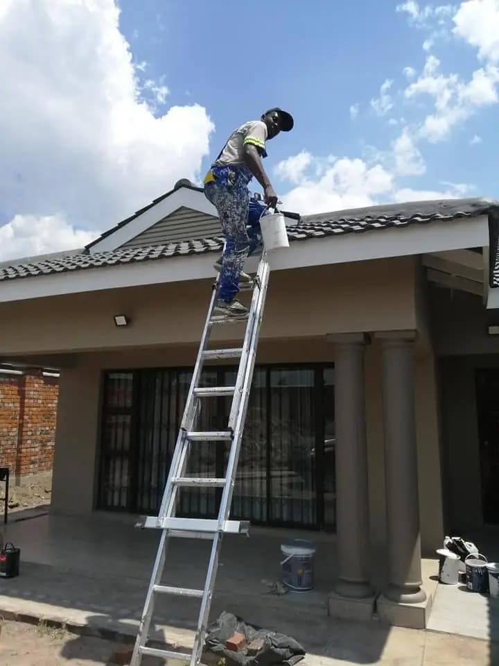 Finished painted wall